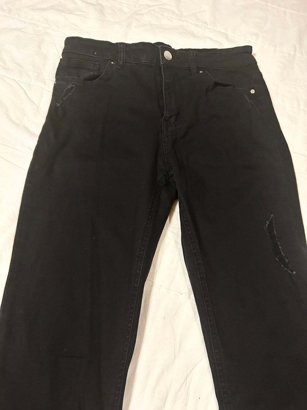 H&M Black size 6 distressed skinny jeans women’s junior’s